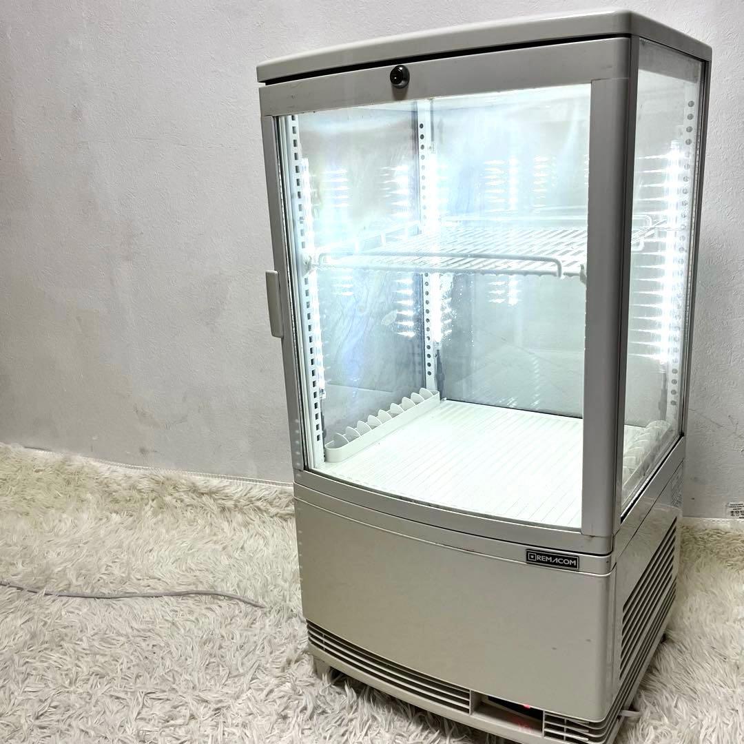 レマコム 卓上　冷蔵ショーケース　冷蔵庫　RCS-4G63SL 63L 大型