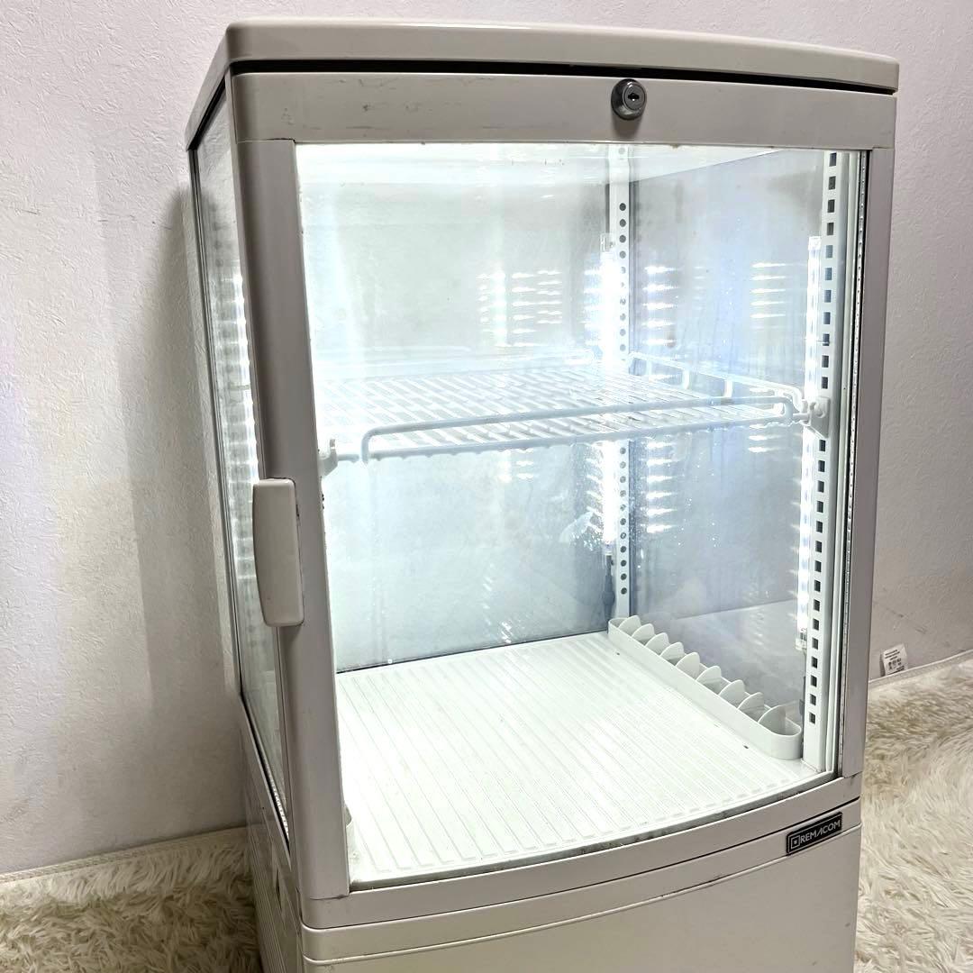 レマコム 卓上　冷蔵ショーケース　冷蔵庫　RCS-4G63SL 63L 大型