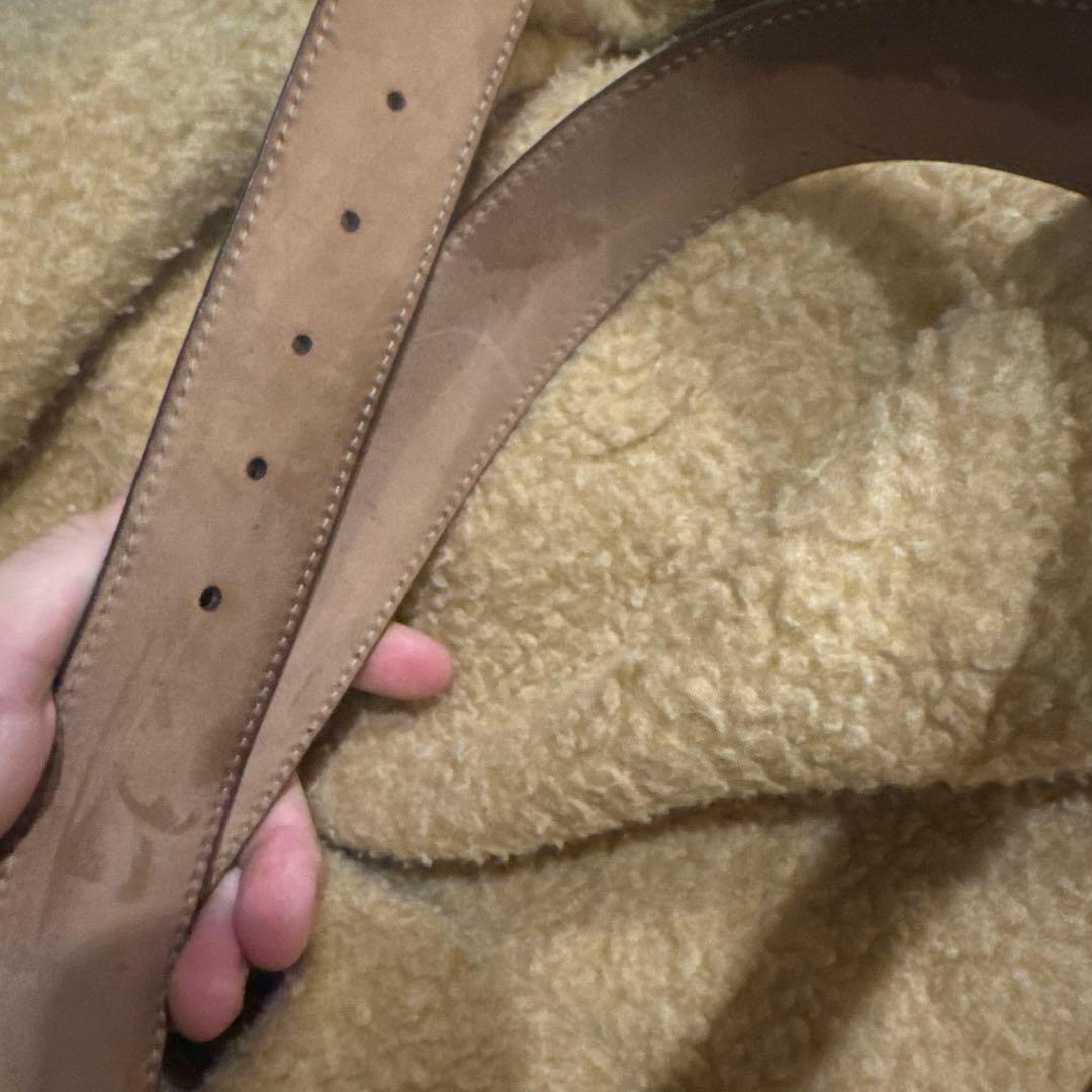 GUCCI ブラウンレザー GGベルト