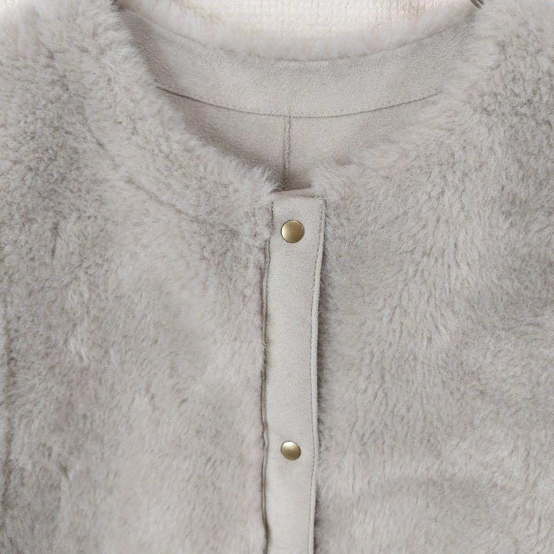 【新品】自由区　リバーシブル　エコメリノムートンジレ　３８　ボア