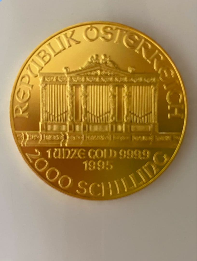 傷なし【美品】1955年物 オーストリア ウィーン金貨 1オンス 純金 24金