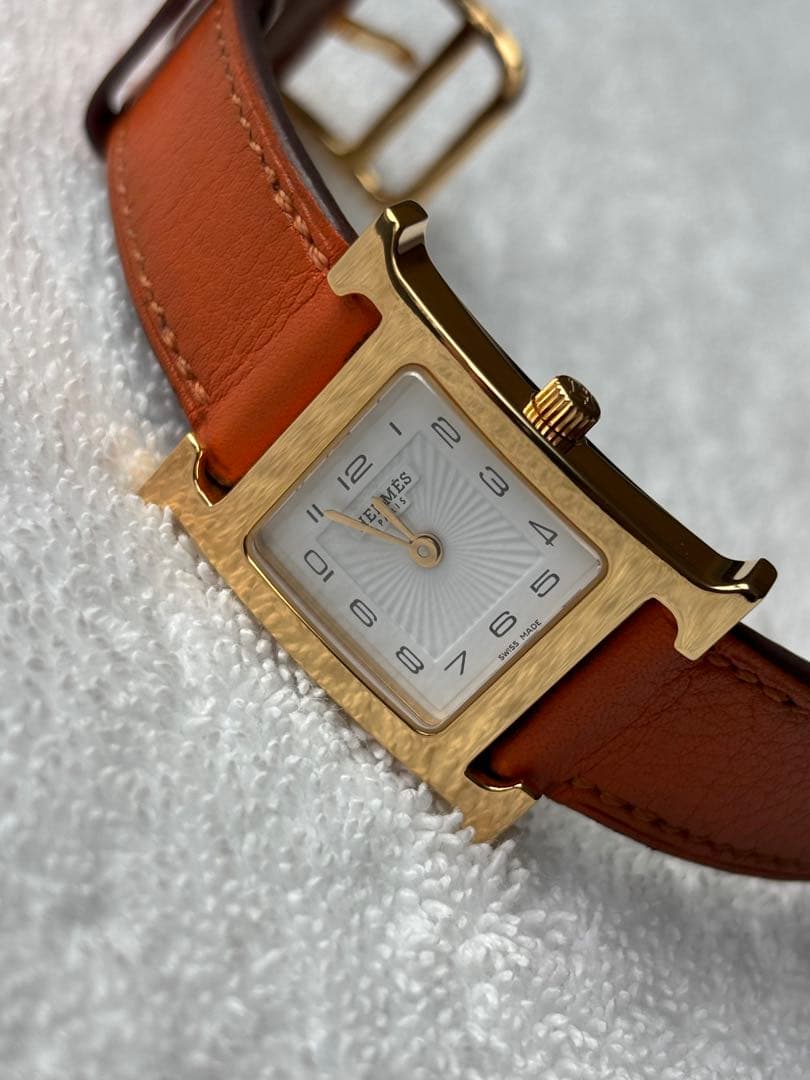 HERMES エルメス HH1.201 Hウォッチ 新型文字盤 新品仕上げ済み