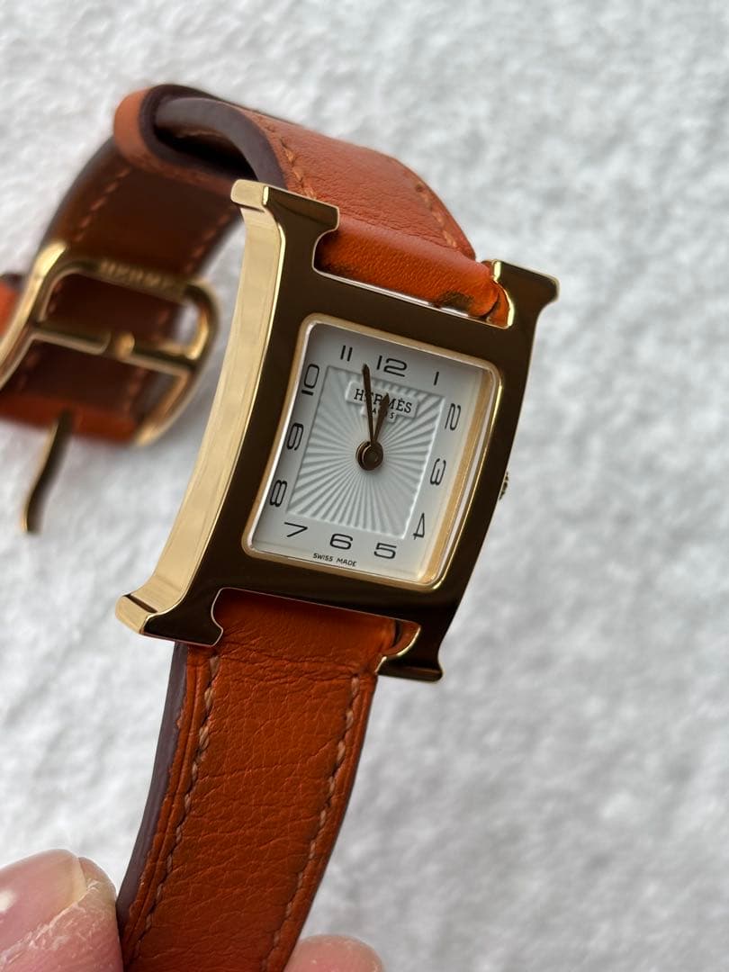HERMES エルメス HH1.201 Hウォッチ 新型文字盤 新品仕上げ済み