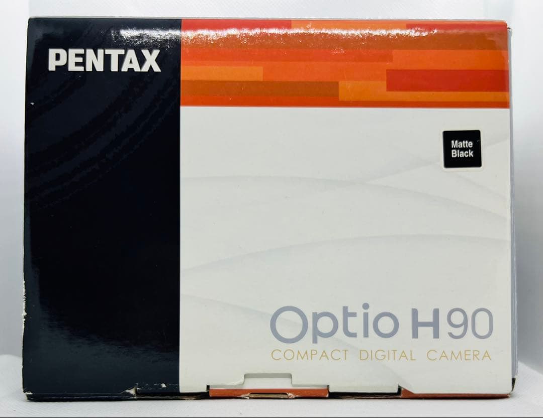 【美品・完品】PENTAX Optio H90 シルバー箱付 CCDコンデジ
