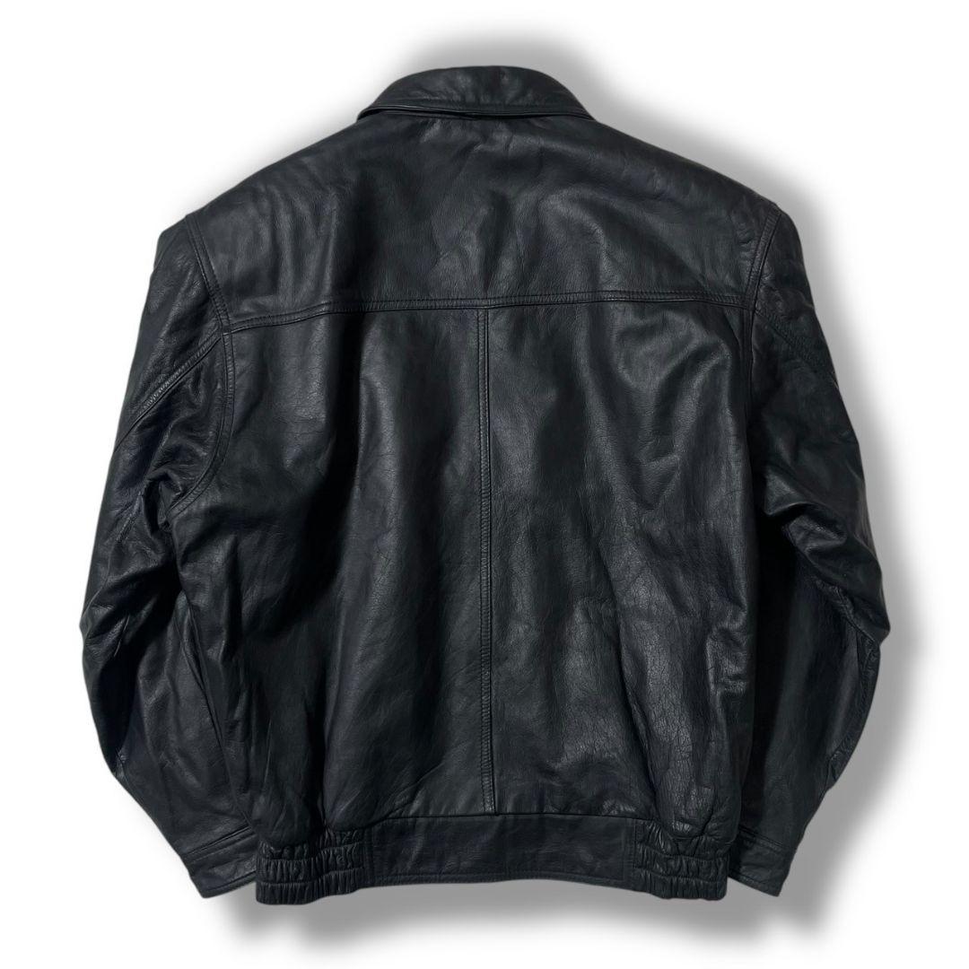 90s A-2 本革 リアルレザー 短丈 ボンバーフライト ブルゾン ジャケット