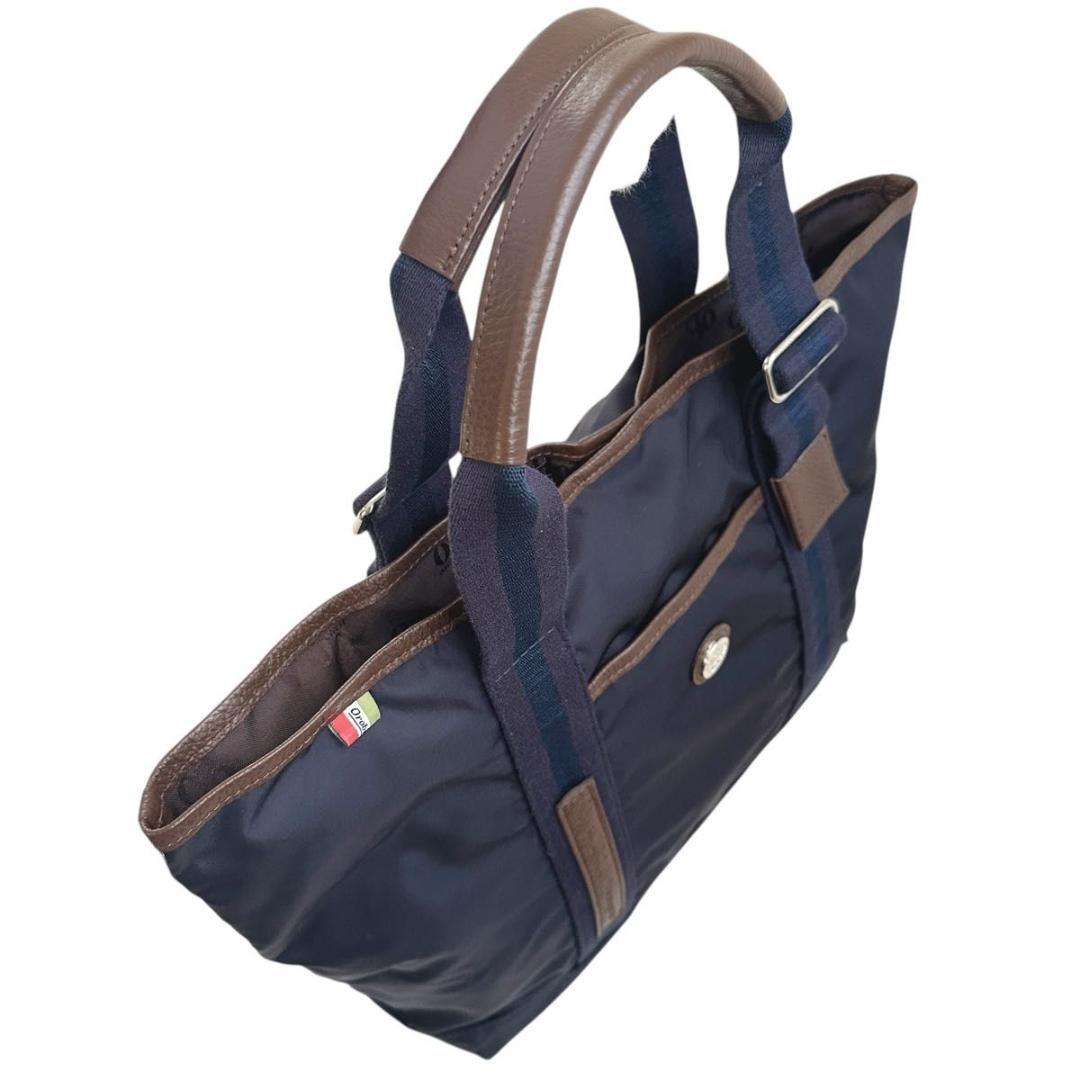 Orobianco トートバッグ　ネイビー　ナイロン　A4収納可　メンズ