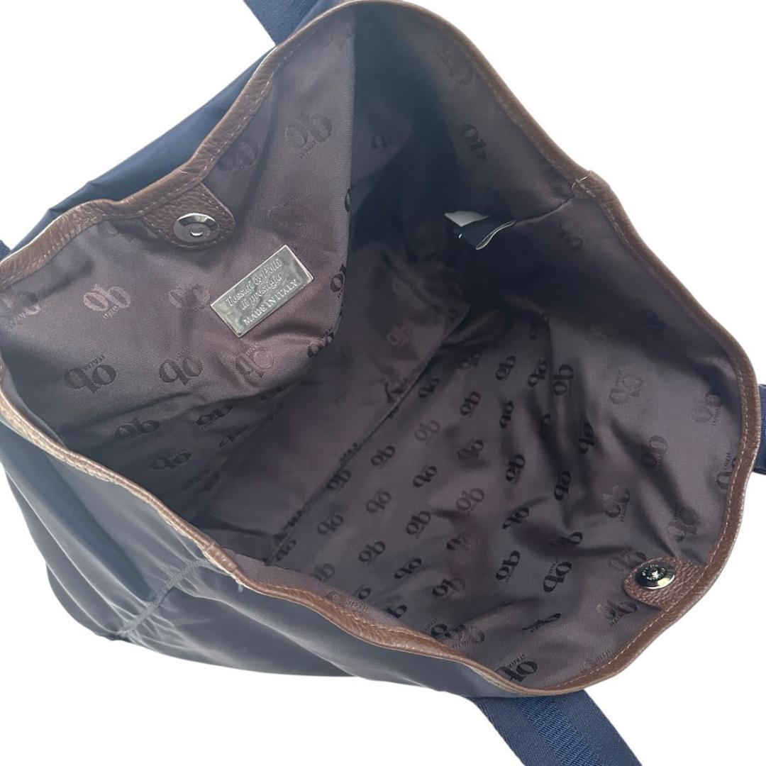 Orobianco トートバッグ　ネイビー　ナイロン　A4収納可　メンズ