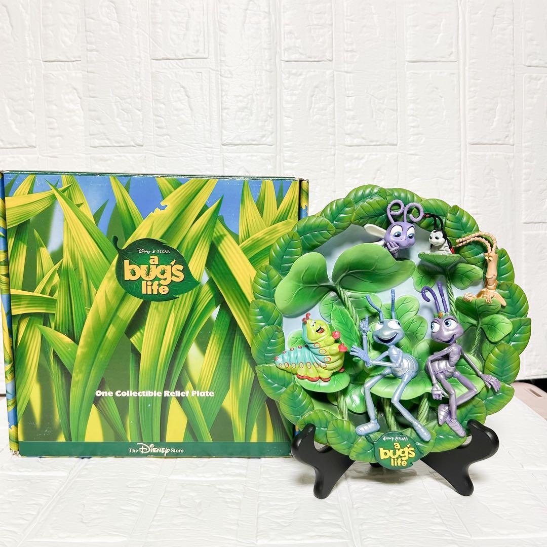 ディズニー　世界2500枚限定　バグズライフ　レリーフプレート3D 飾り皿