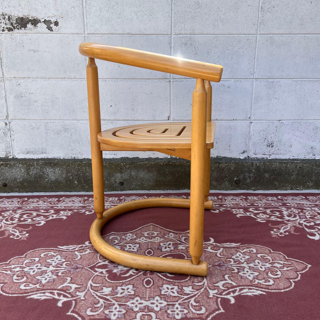 古家具ビンテージ品◾️National 木製家具 アームチェア 木製チェア B