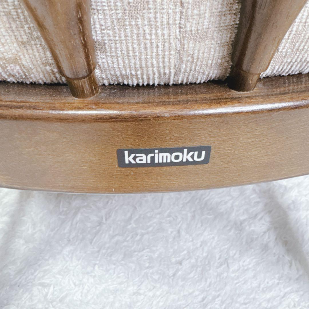 オールドカリモク ダイニングチェア コロニアル キャスター付き ③