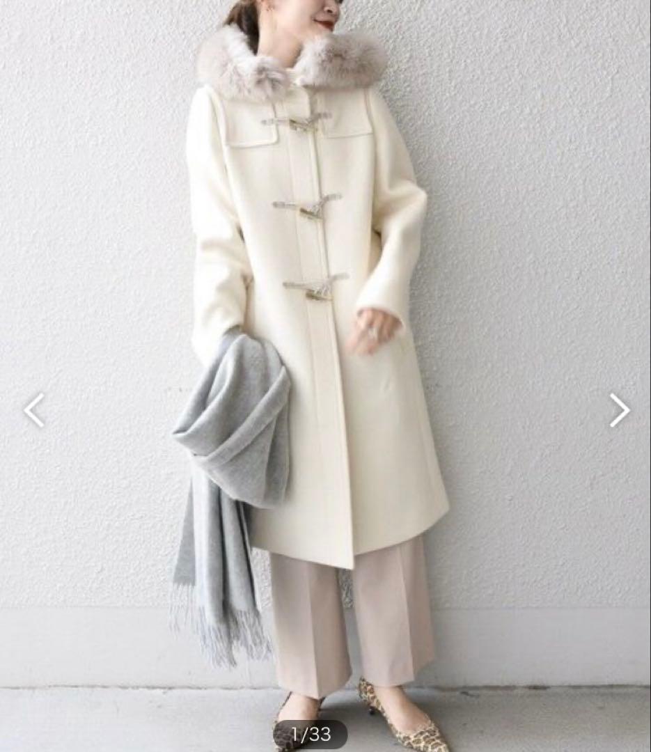 シップス　SHIPS メルトンファーダッフル コート