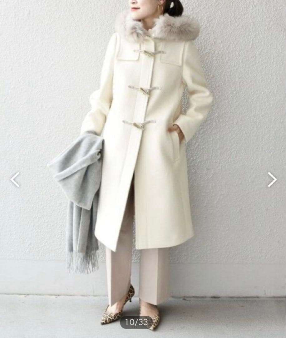 シップス　SHIPS メルトンファーダッフル コート