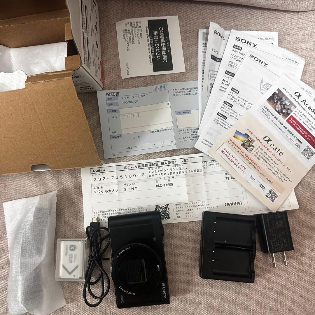 中古品　SONY Cyber-shot DSC-WX800