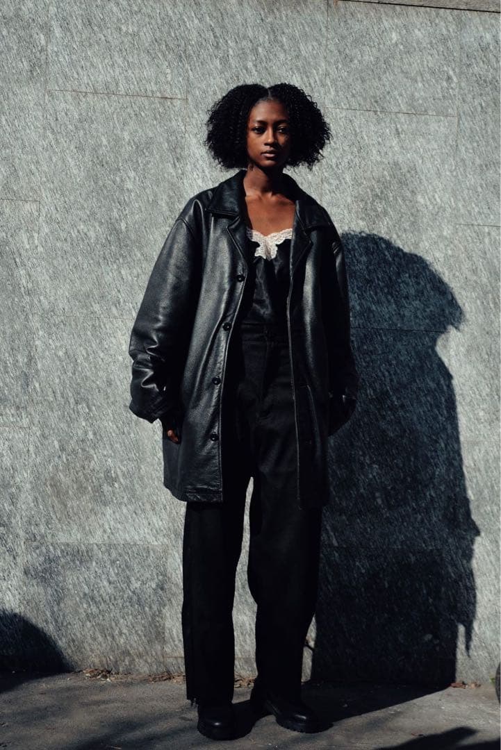 70s フレンチ レザージャケット コート 本革 極上 スペシャル