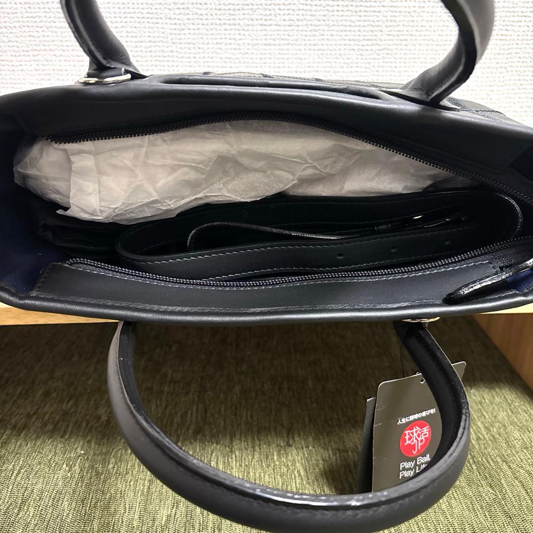 新品✨TRION トライオン 本革 2WAYミニトートバッグ グラブレザー　黒