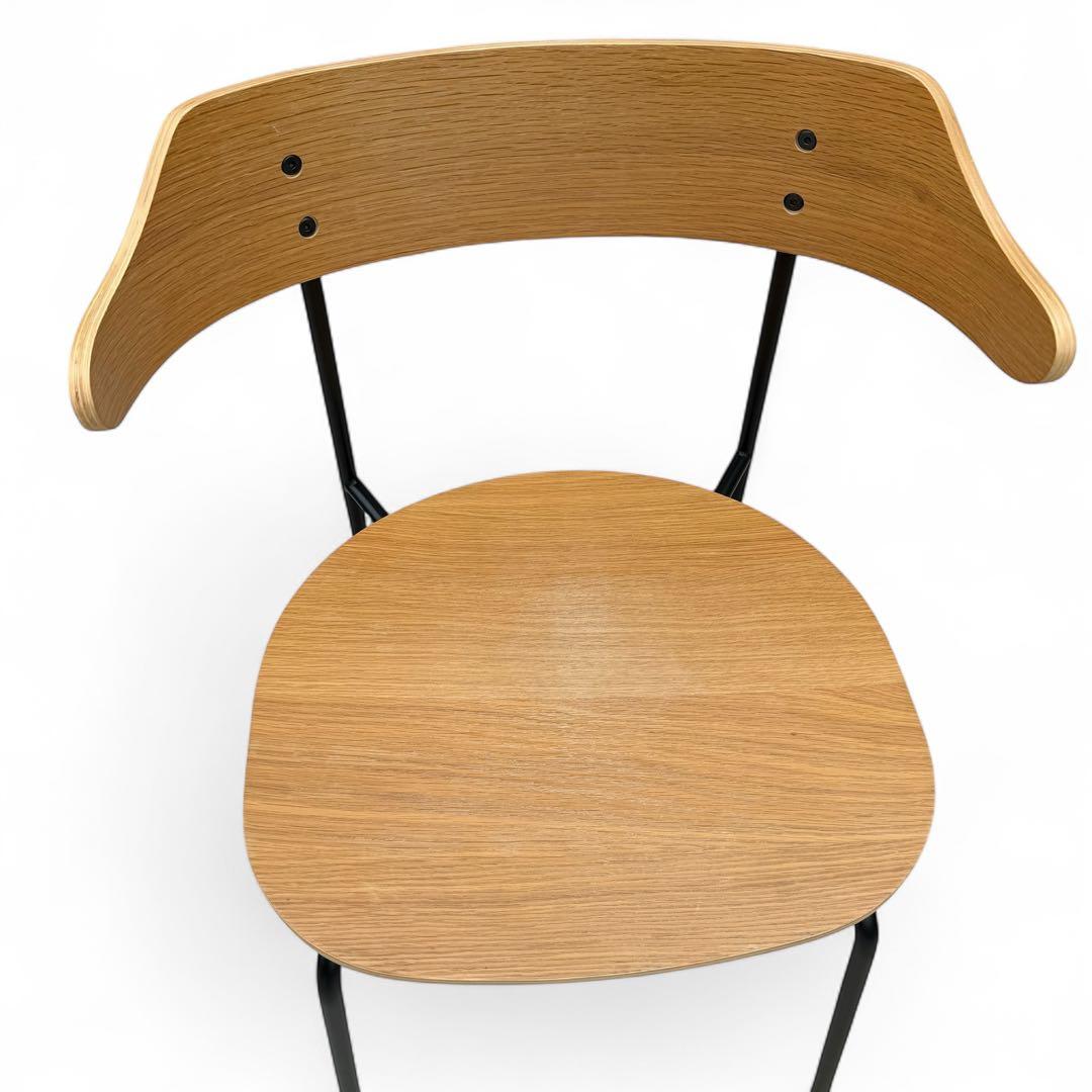 美品　関家具　ダイニングチェア　カペル　KAPELL　食卓イス　板座