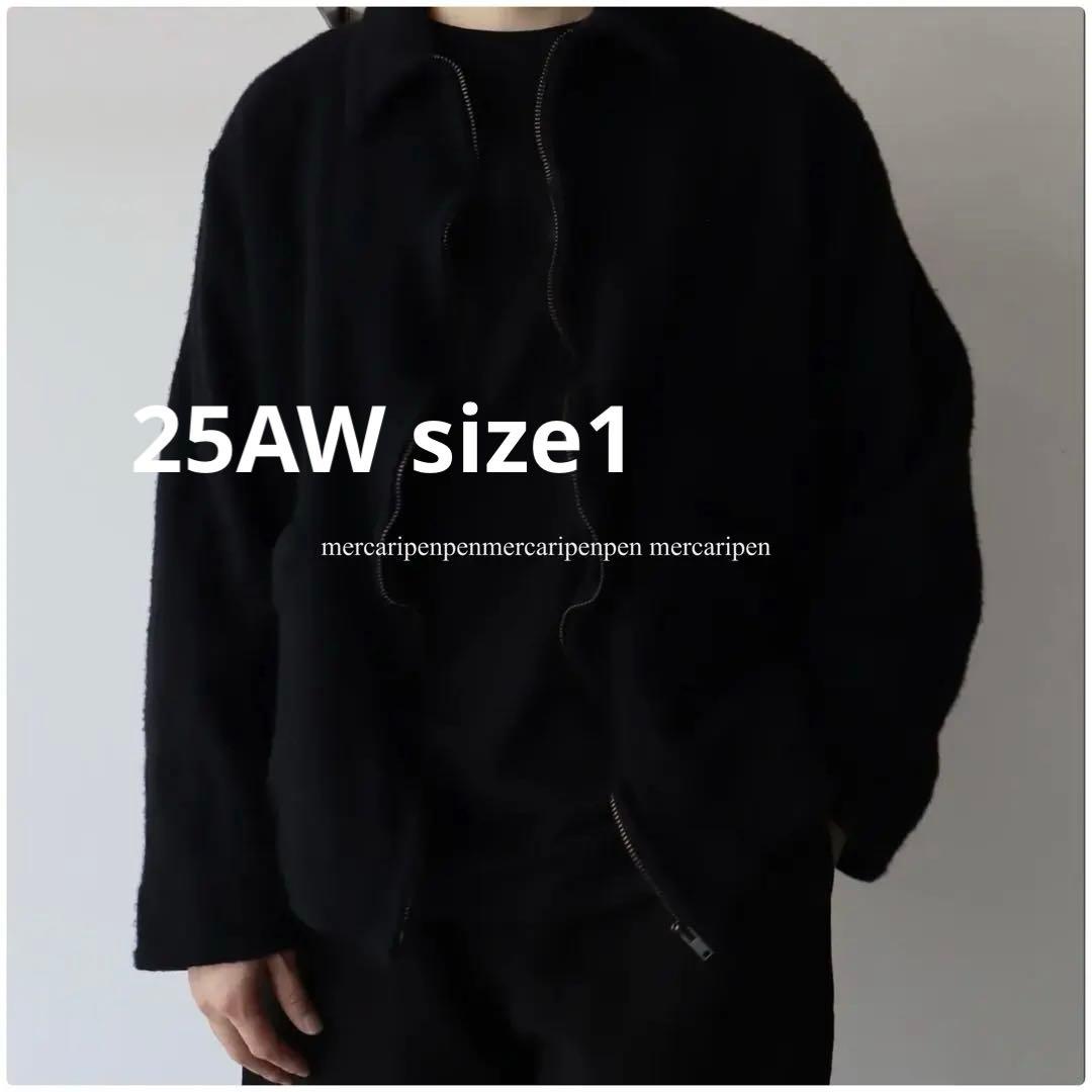 comoli コモリ　縮絨ウール ジップショートジャケット 25AW