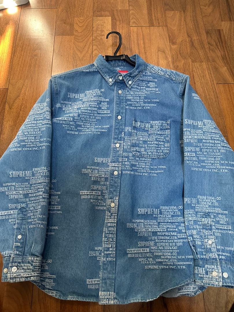 Supreme プリントデニムシャツ