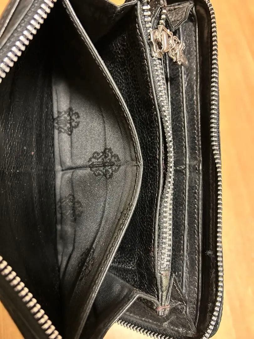 【インボイス付き】　CHROME HEARTS クロムハーツ ジップウォレット