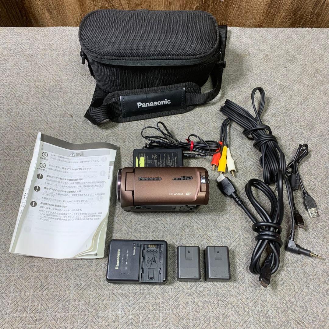 J627 Panasonic HC-W570M ビデオカメラ ブラウン