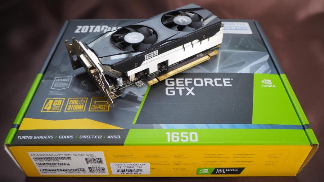 中古 動作品 GeForce GTX 1650 4GB グラフィックボード