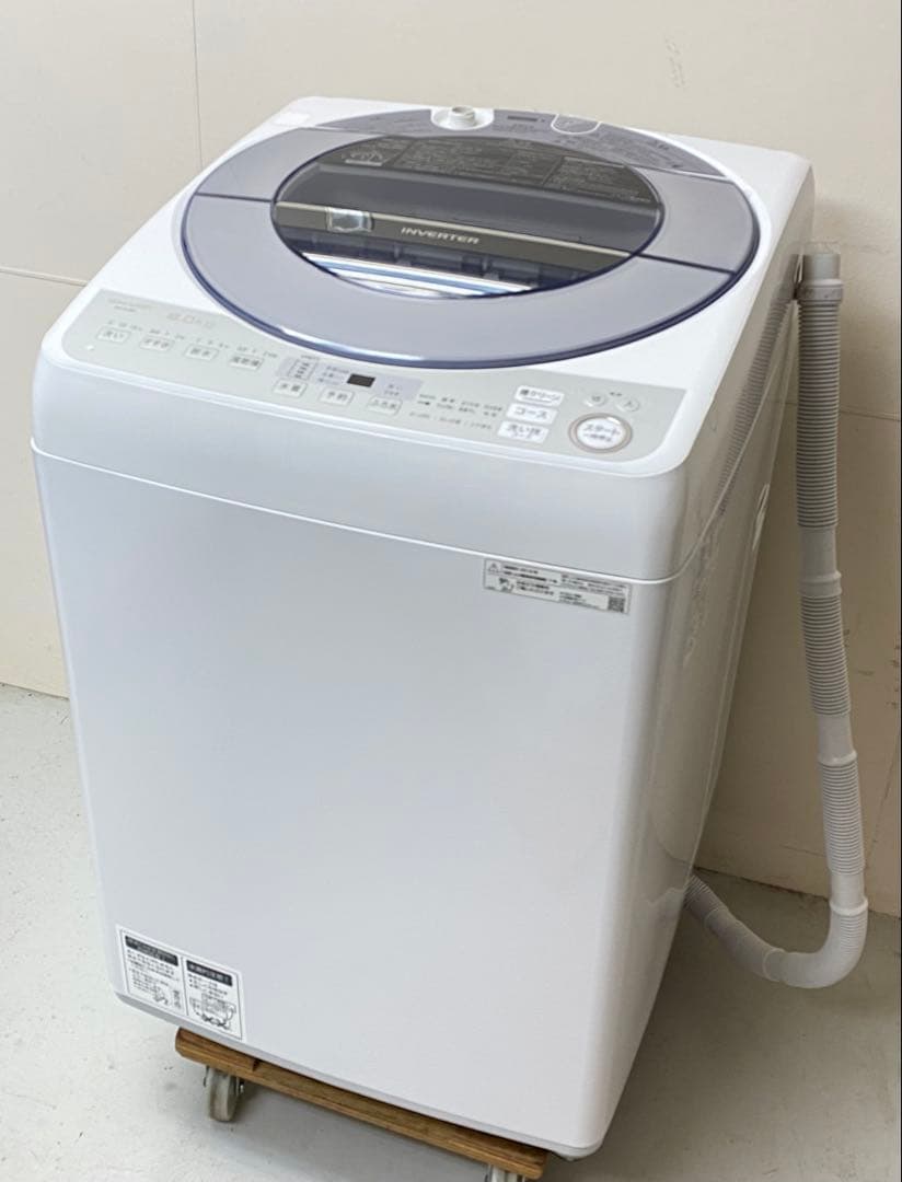 SHARP シャープ 全自動電気洗濯機 ES-GV8D-S 8kg 2019年製