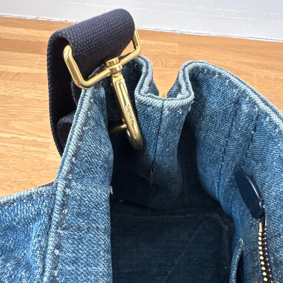 【Ring】プラダ　カナパ　ハンドバッグ　ショルダー　デニム