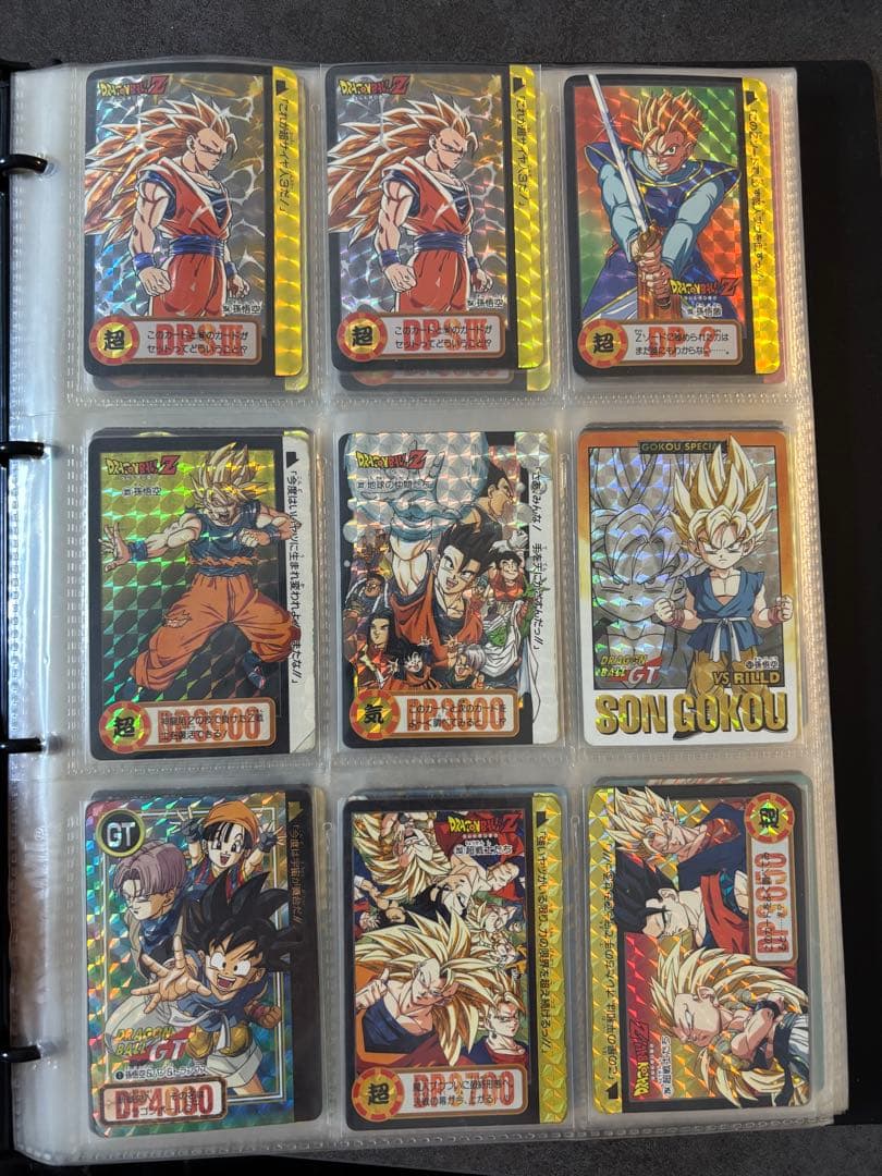 ドラゴンボールカードダス　Z、GT 孫悟空 9枚セット（両面プリズム）