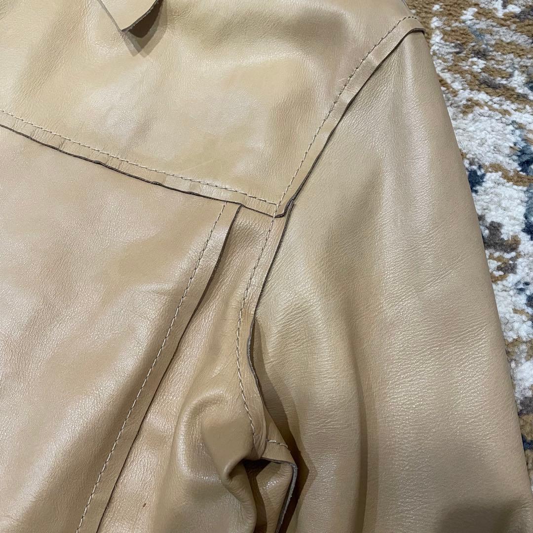 90s Dolce & Gabbana　Nappa Leather Jacket
