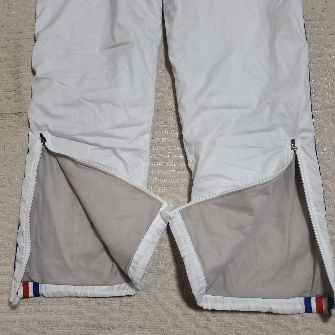 【美品】adidas　ナイロンジャージ　上下セット　メンズOサイズ　厚手裏地付き
