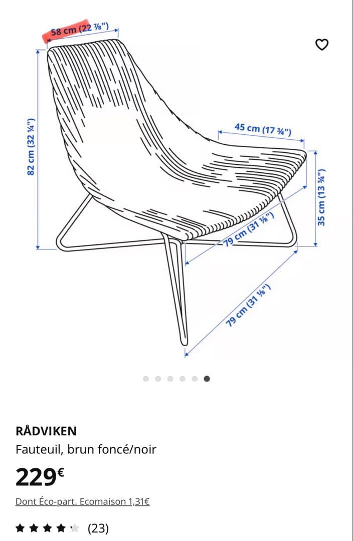 IKEA RÅDVIKENチェア, ソファ