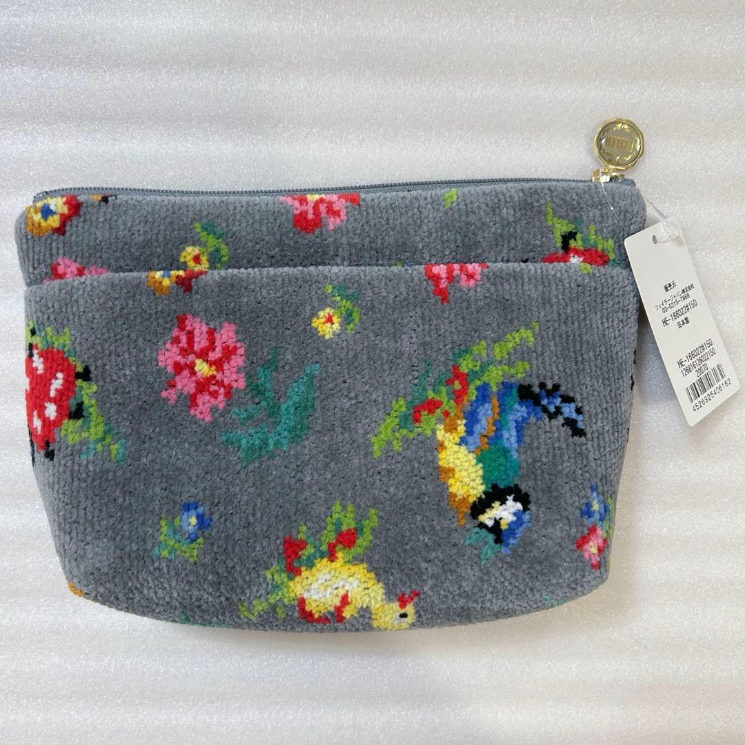 フェイラー ポーチ 大サイズ ハイジ グレー 入手困難カラー レア ダークグレー