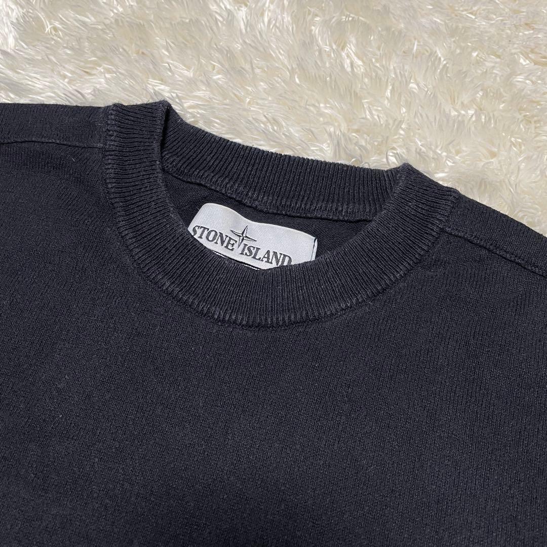 STONE クルーネック ニットセーター ブラック Mサイズ