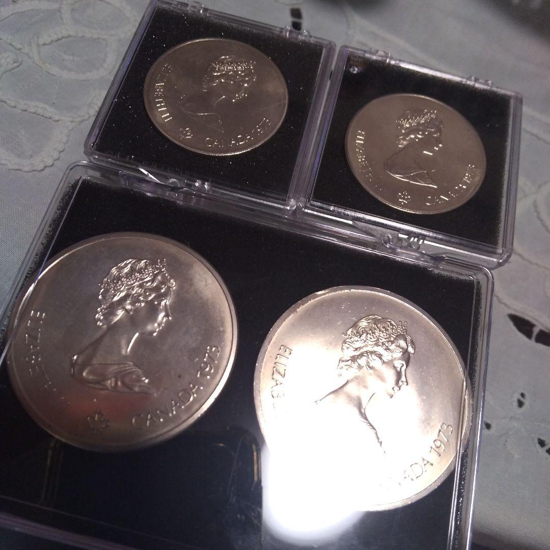 カナダ モントリオールオリンピック 1976年 銀貨