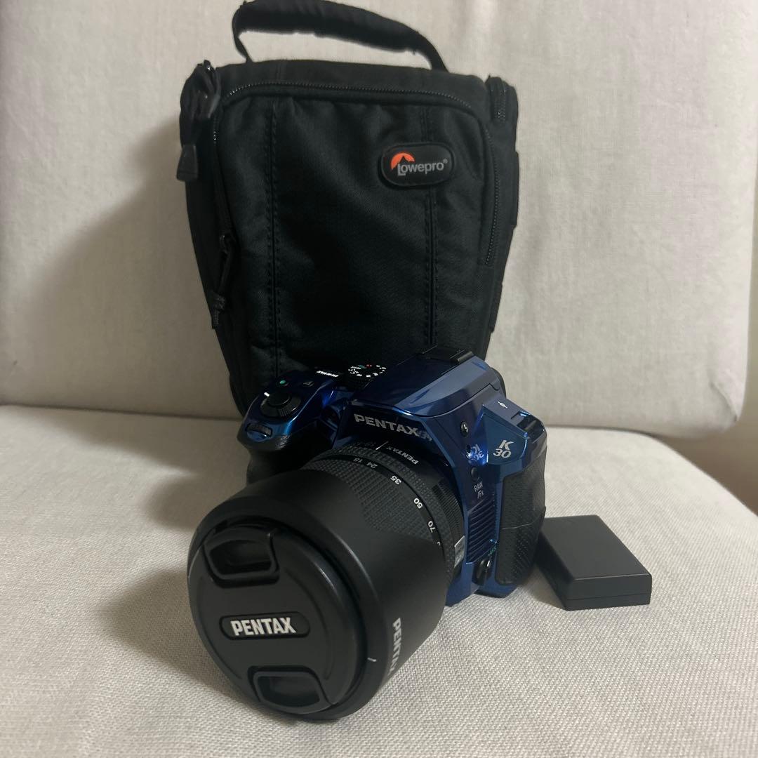 値下げ　ジャンク品　PENTAX k-30 クリスタルブルー　動作未確認