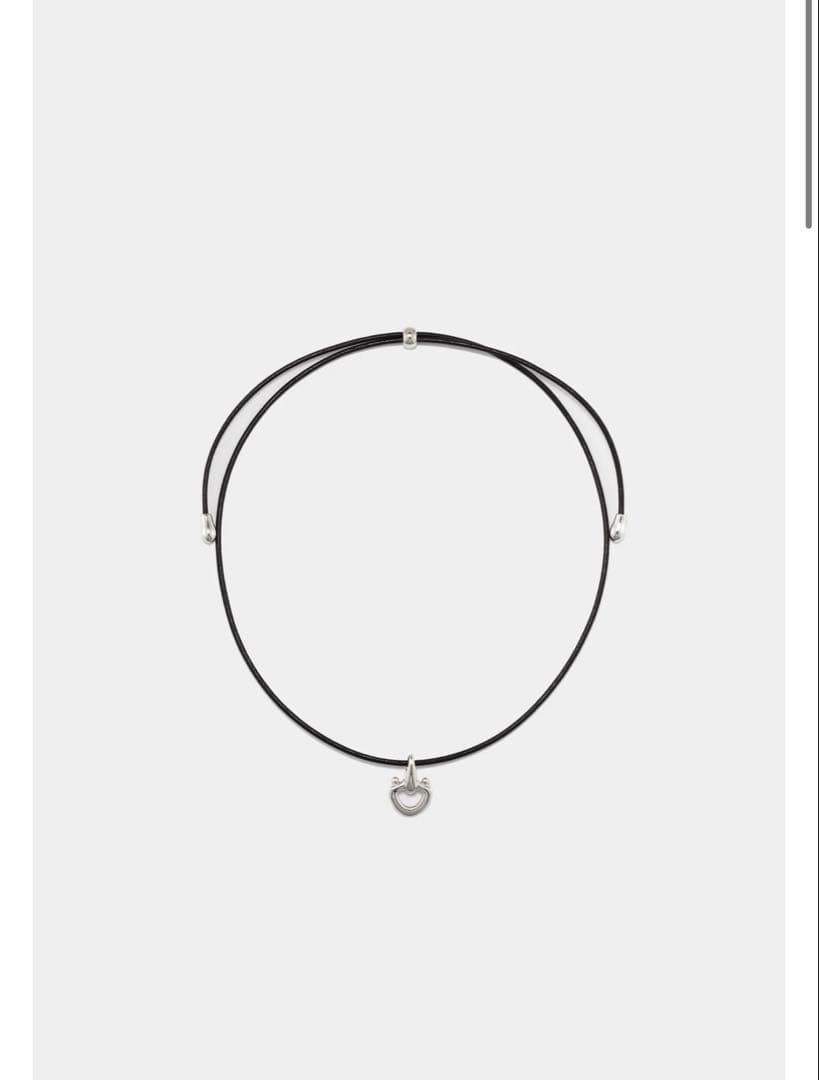 r*e様 h'eres CETACEA LEATHER CHOKER NECKL