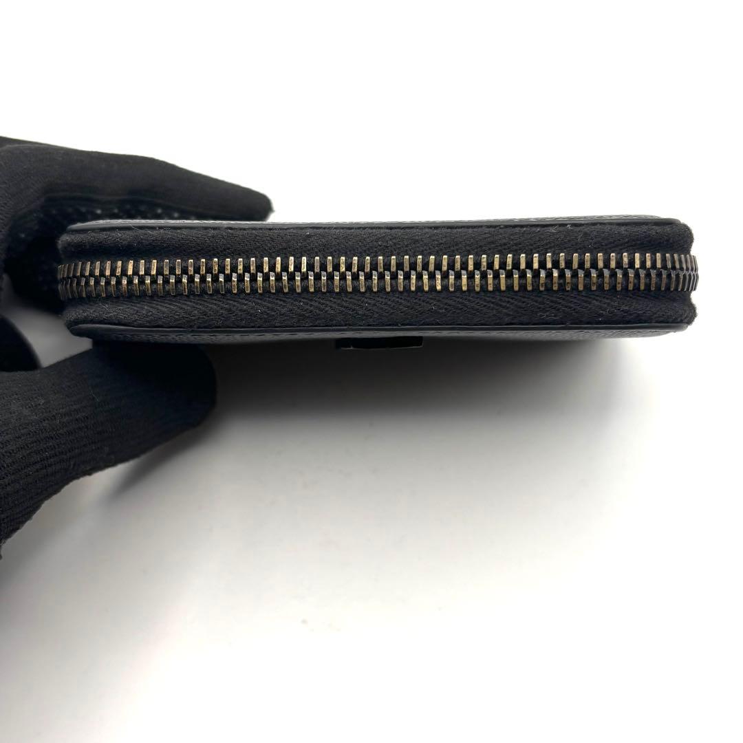 サンローラン ケース YSL カサンドラ ブラック ラウンドファスナー