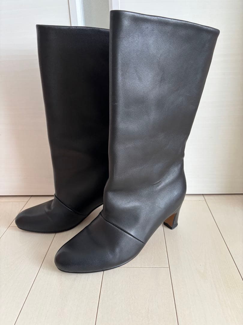 スピック＆スパン　REMME/レメ 別注ミドルブーツ　ブラック 36