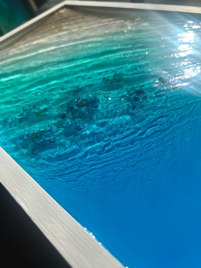 【レジンアート】波紋アート／B4size／アートパネル／壁掛け可能