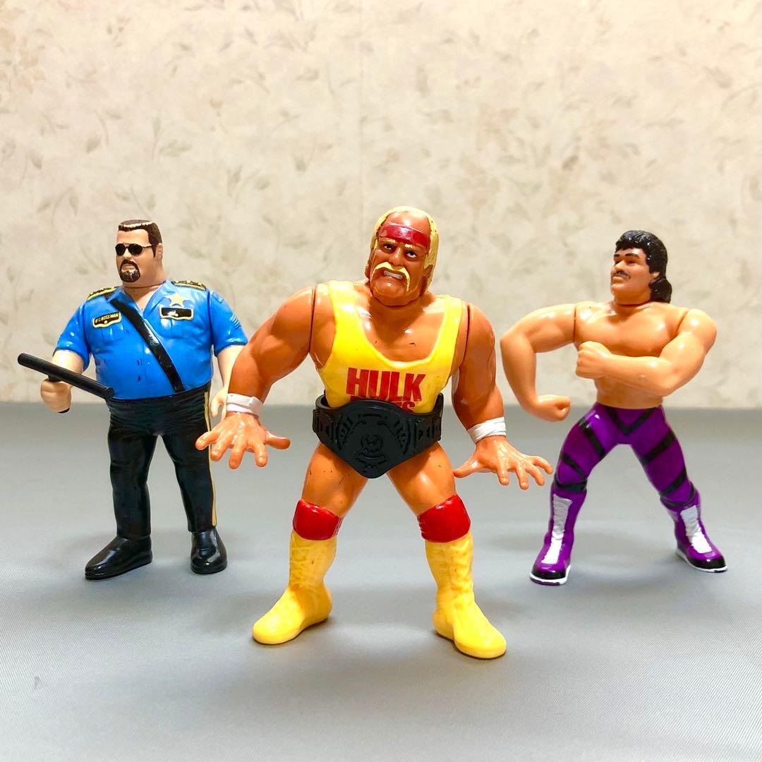ハズブロ WWF ハルクホーガン他アクションフィギュア全12体 レスリングリング