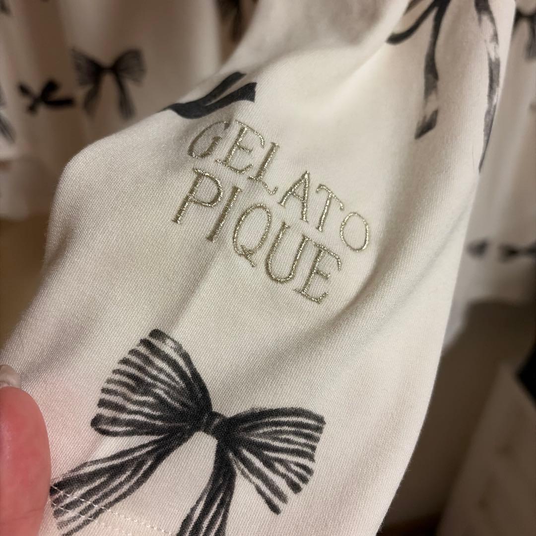 美品＊GELATO PIQUE＊リボン柄パジャマセット