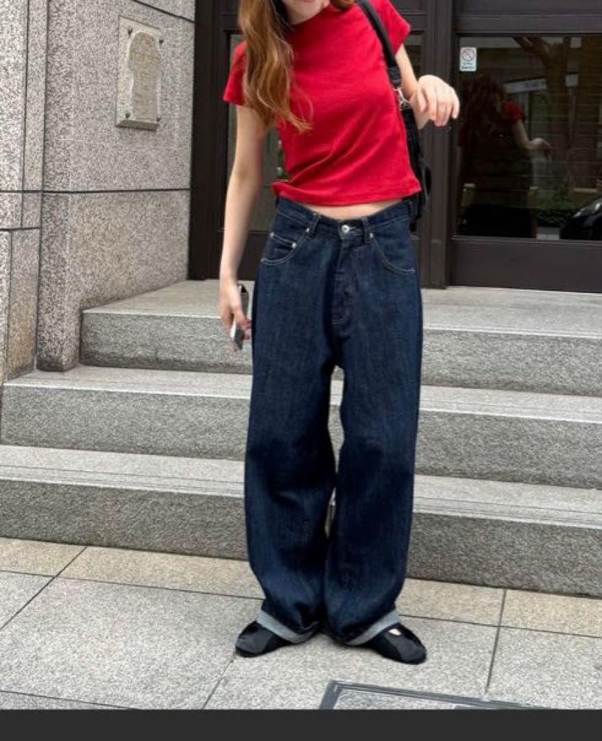 choice_cnl テーパードデニムパンツ