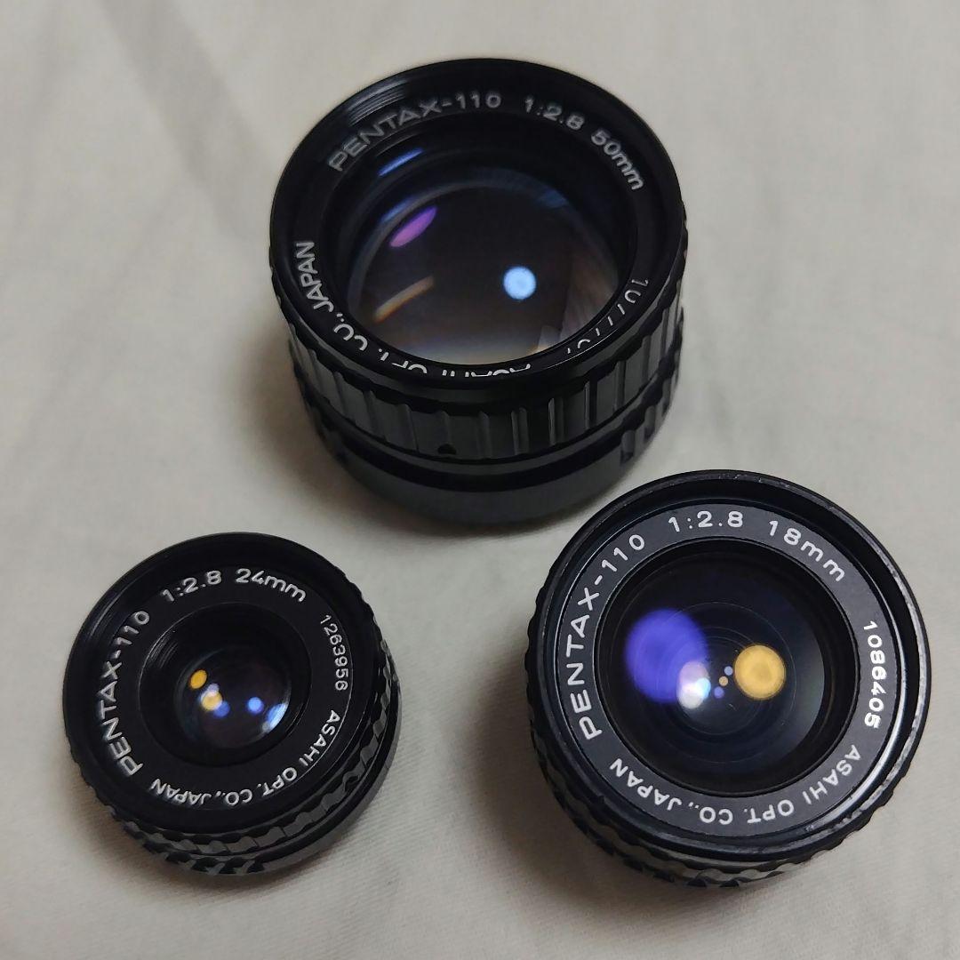 PENTAX-110 レンズ3本セット + マウントアダプター