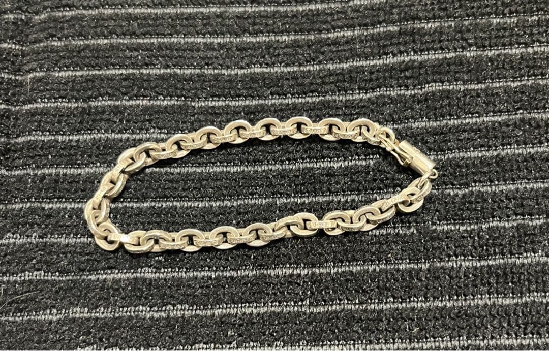 ChromeHearts クロムハーツ　ペーパーチェーン　ブレスレット　7インチ