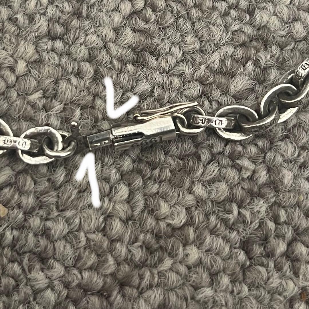 ChromeHearts クロムハーツ　ペーパーチェーン　ブレスレット　7インチ