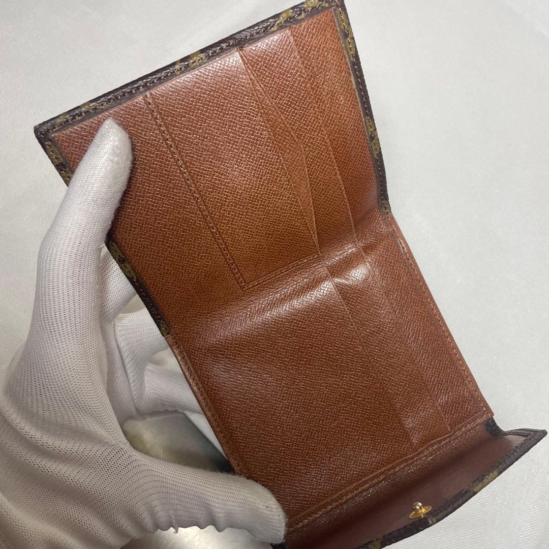 ルイヴィトン モノグラム 二つ折り財布 ポルトモネ ビエ カルトクレディ