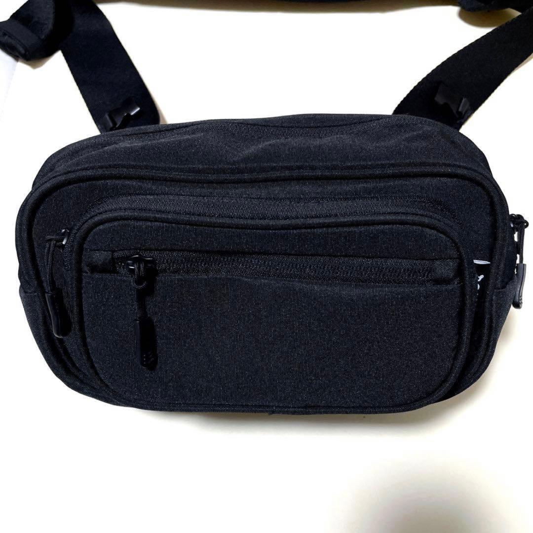 【極美品】POMULU ポムル 2WAYヒップシート　ショルダーバッグ　ブラック