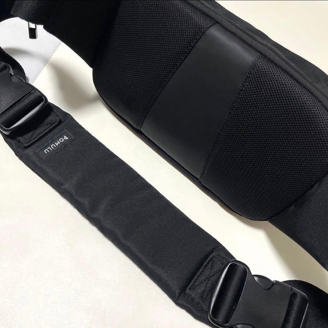 【極美品】POMULU ポムル 2WAYヒップシート　ショルダーバッグ　ブラック