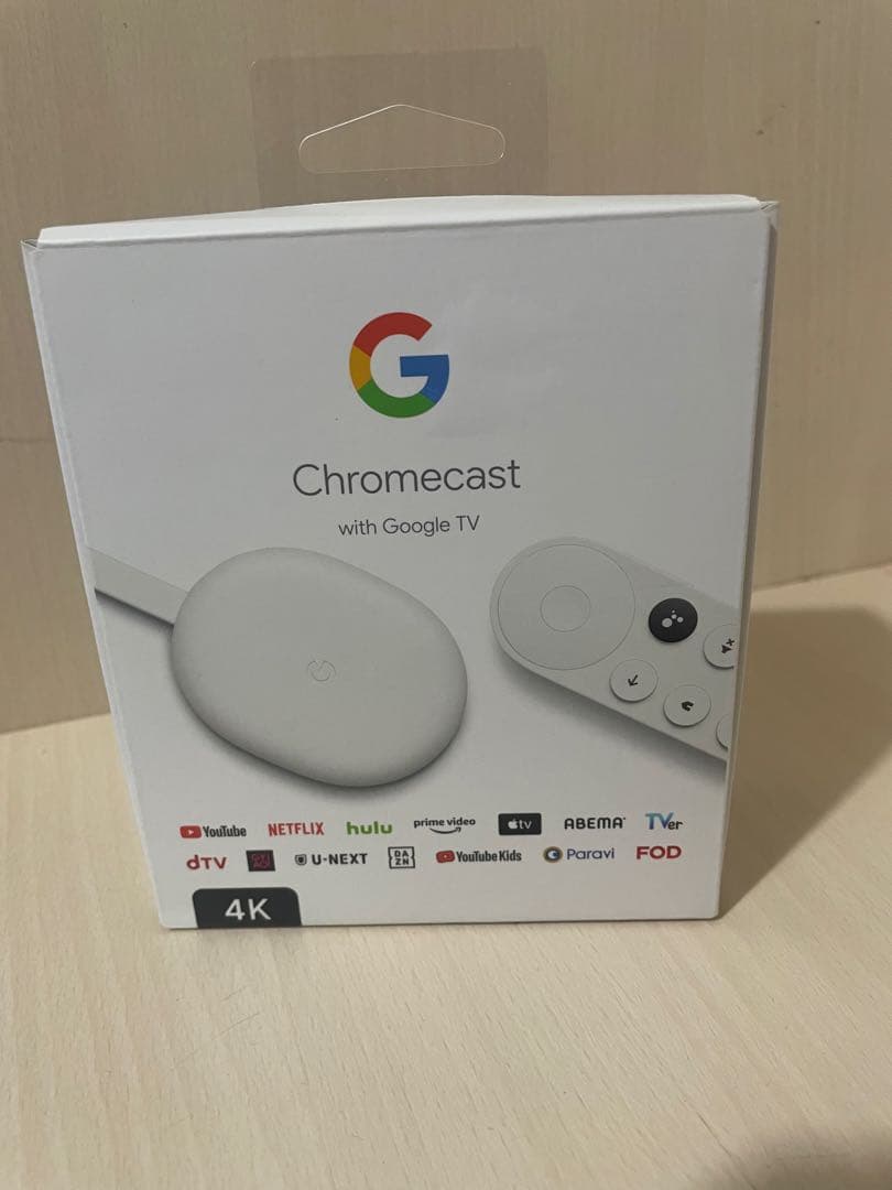 Chromecast with Google TV 4Kモデル　ホワイト