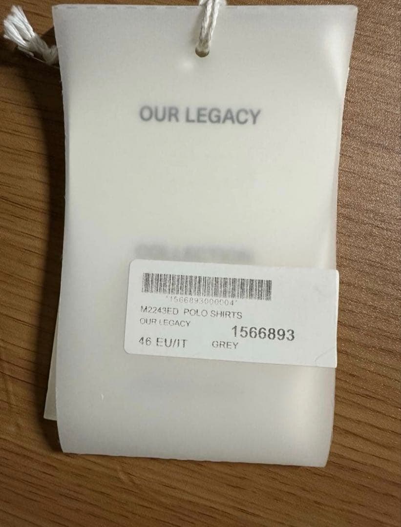 OUR LEGACY 24ss Evening Polo グレー　46